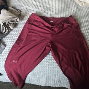 Under Armour Maroon Active Leggings